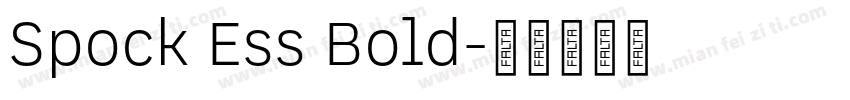 Spock Ess Bold字体转换